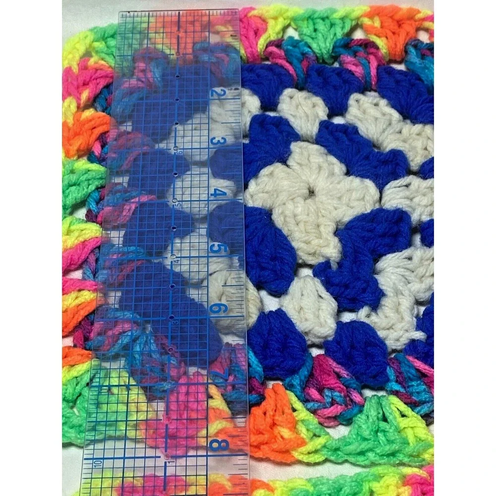 VTG Handmade Crocheted Potholders Hot Pads‎ Coaster Granny Cottage Core Lot of 4